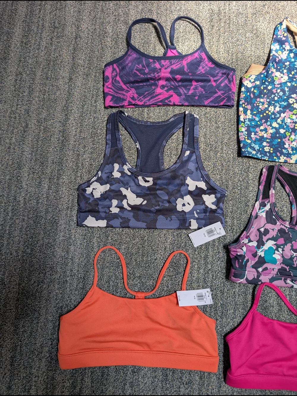 Old Navy Mixed Activewear Sports Bras & Shorts - Multi Color Sz Medium 8